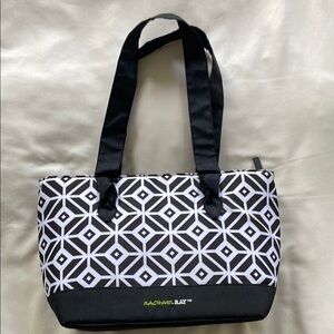 Black and White Geometric Lunch Bag